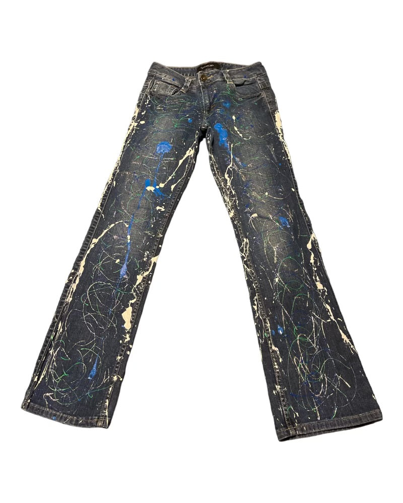 Calvin Klein Jeans With Splattered Paint Design