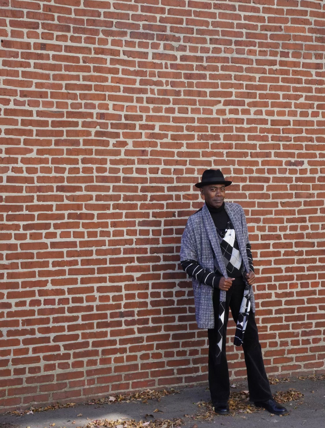 Black And White Argyle Sweater