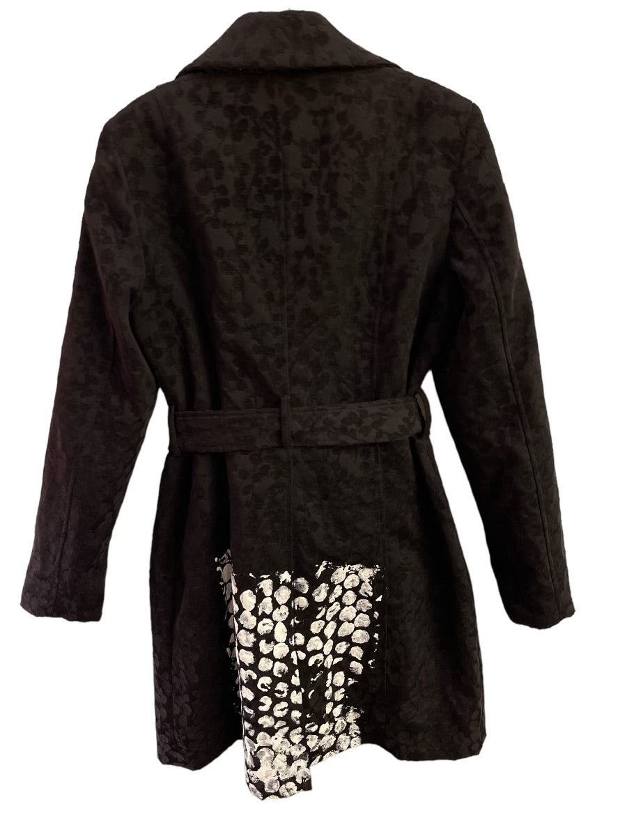 Ladies Black Canvas Merona Coat